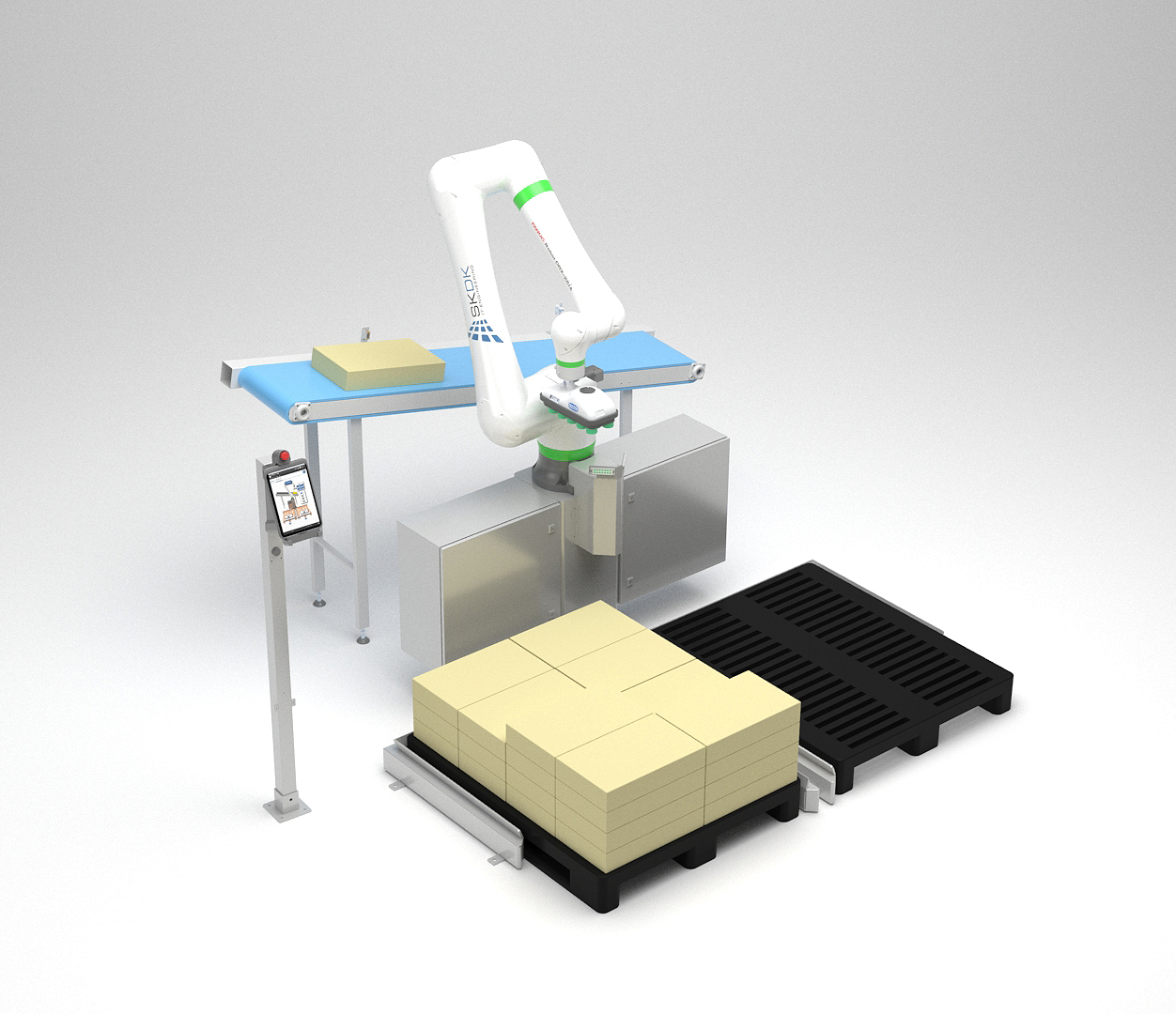 Depalettierer für Industrieller Anwendung mit 3D Kamerasystem